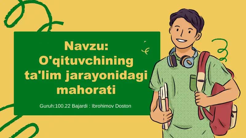 O'qituvchining ta'lim jarayonidagi mahorati 1