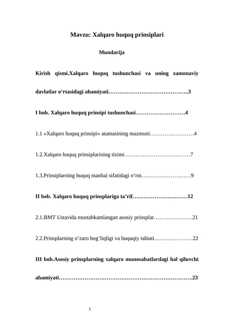 Xalqaro huquq prinsiplari 1