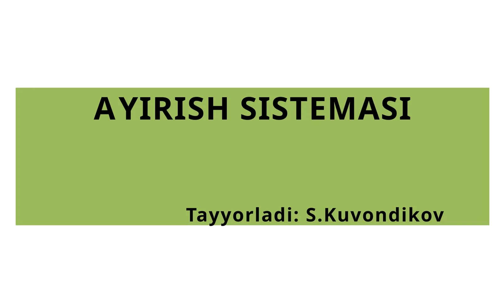 AYIRISHSISTEMASI 1