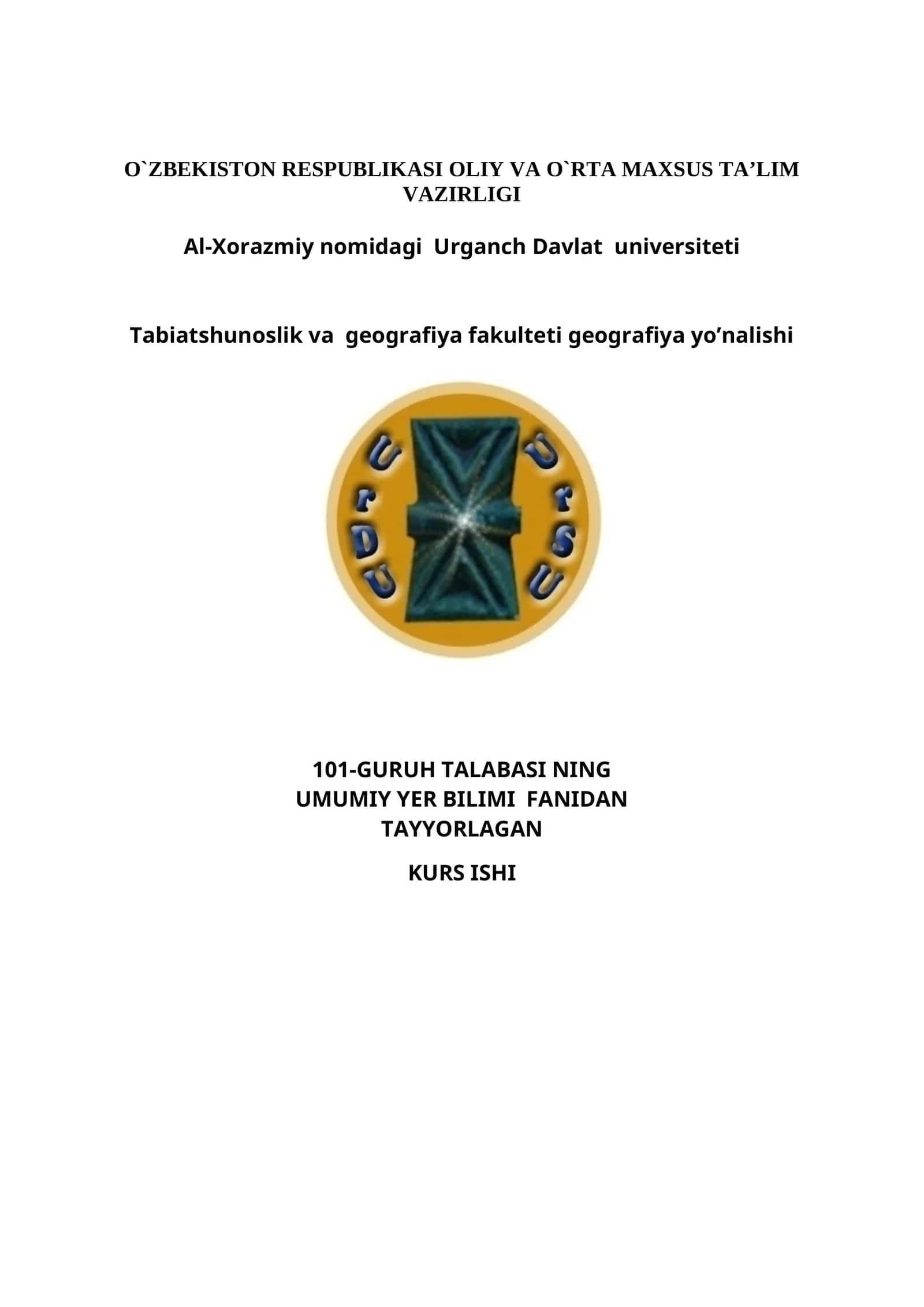 Mavzu: Gidrosfera va uning tarkibiy qismlari 1