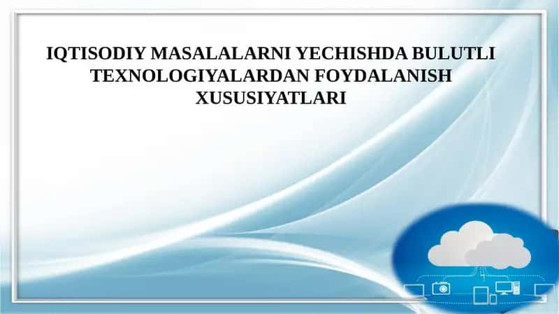 Bulutli texnologiya 1
