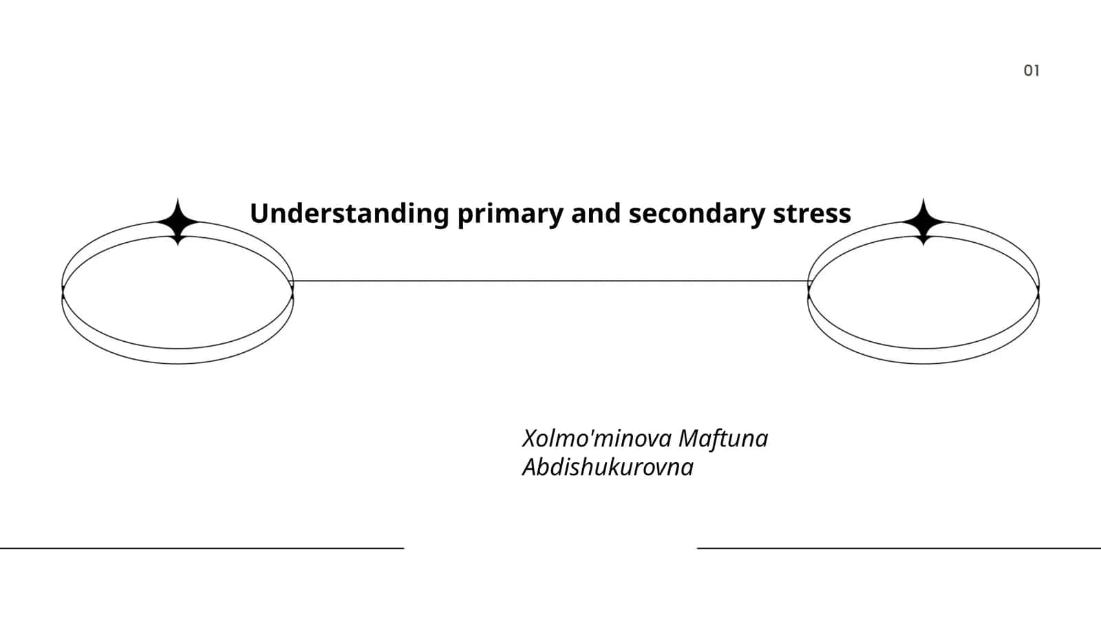 Understanding primary and secondary stress 1