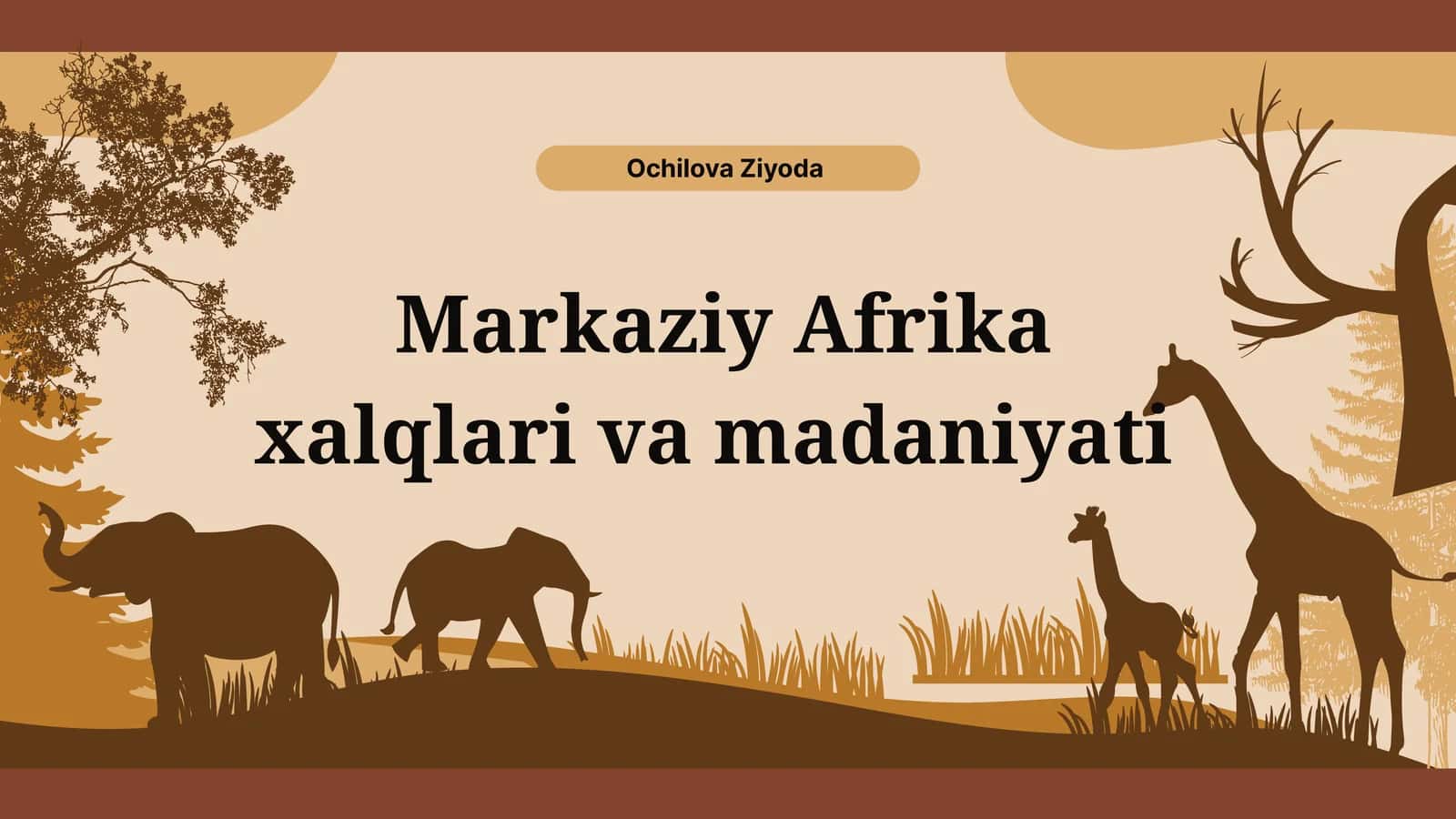 Markaziy Afrika xalqlari va madaniyati 1