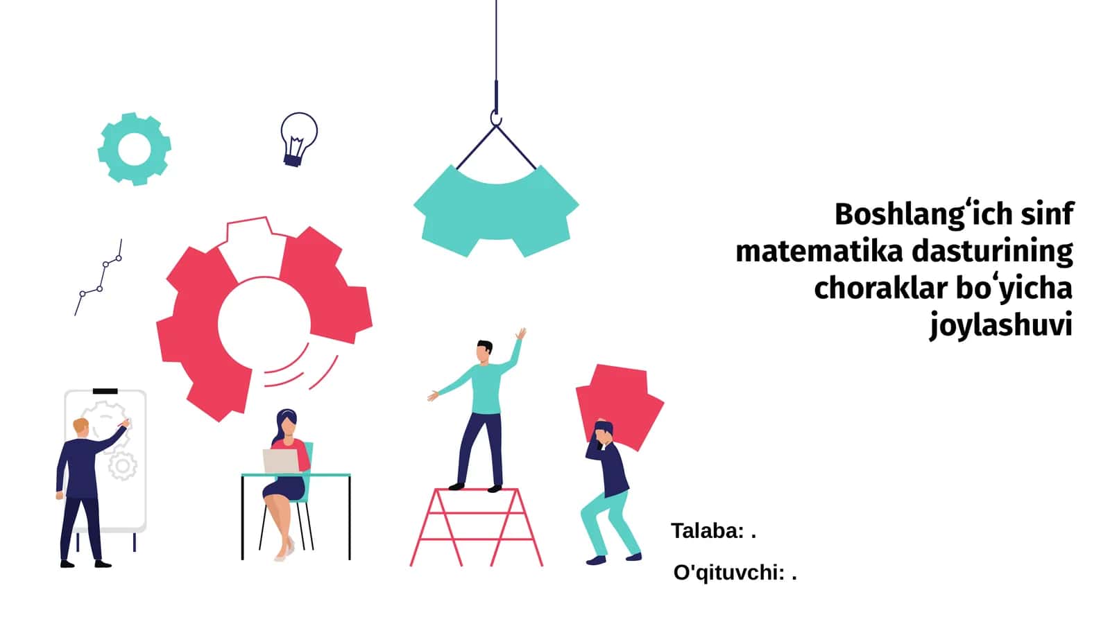 Boshlang'ich sinf matematika dasturining choraklar boʻyicha joylashuvi 1