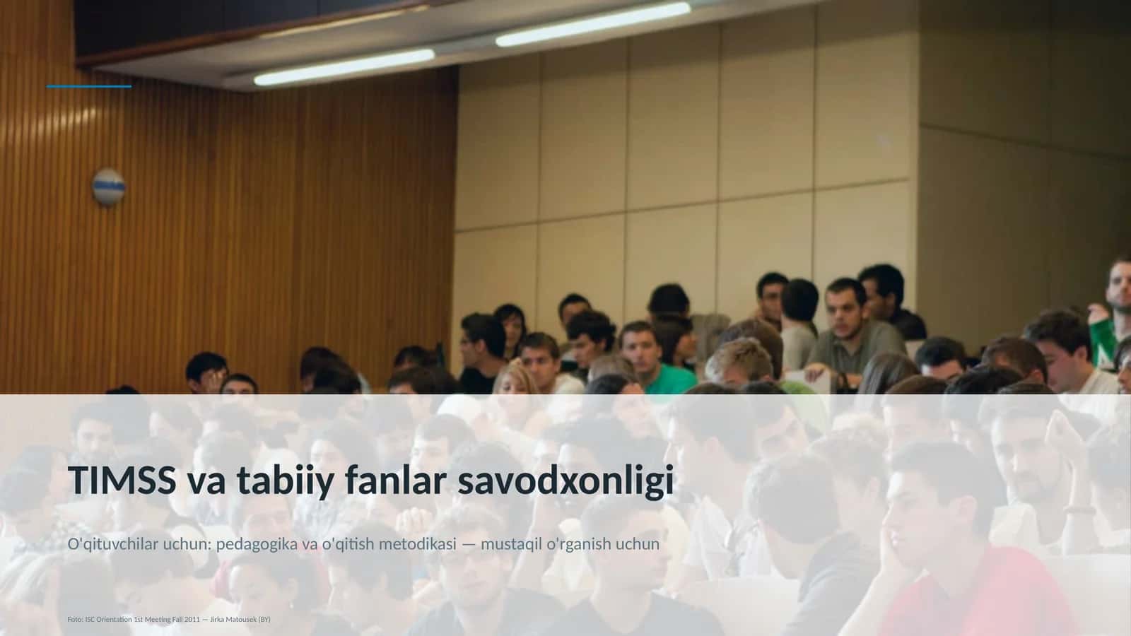 TIMSS va tabiiy fanlar savodxonligi 1