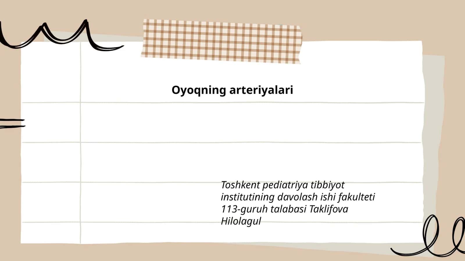 Oyoqning arteriyalari 1