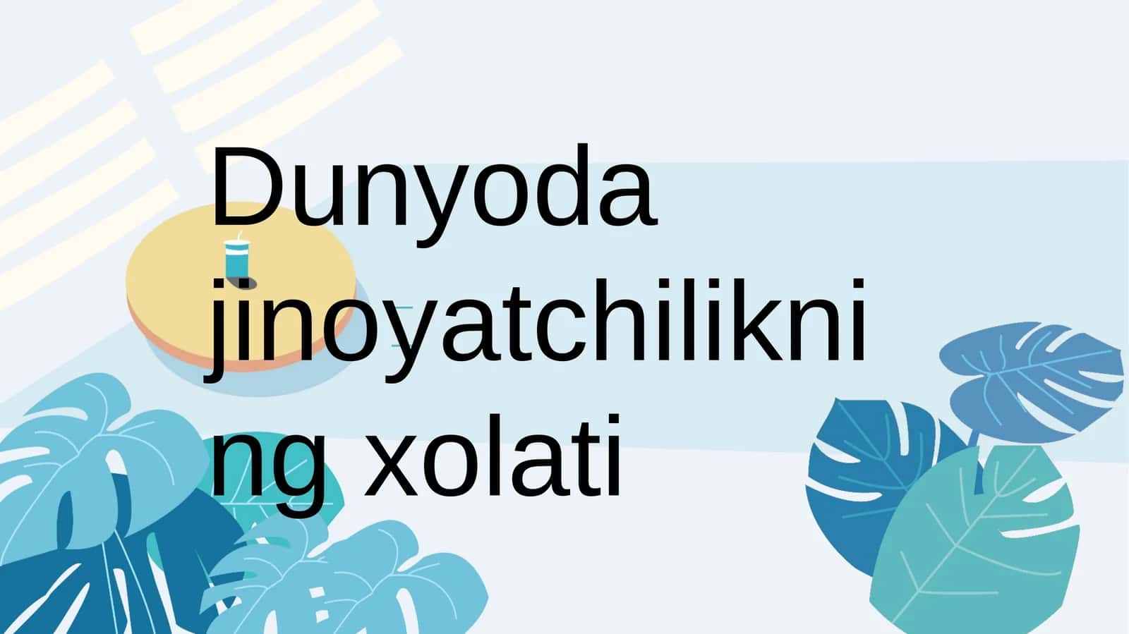 Dunyoda jinoyatchilikning xolati 1