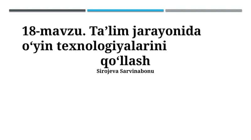 Interfaol O'quv Dasturlari va Simulyatsiyalar 1