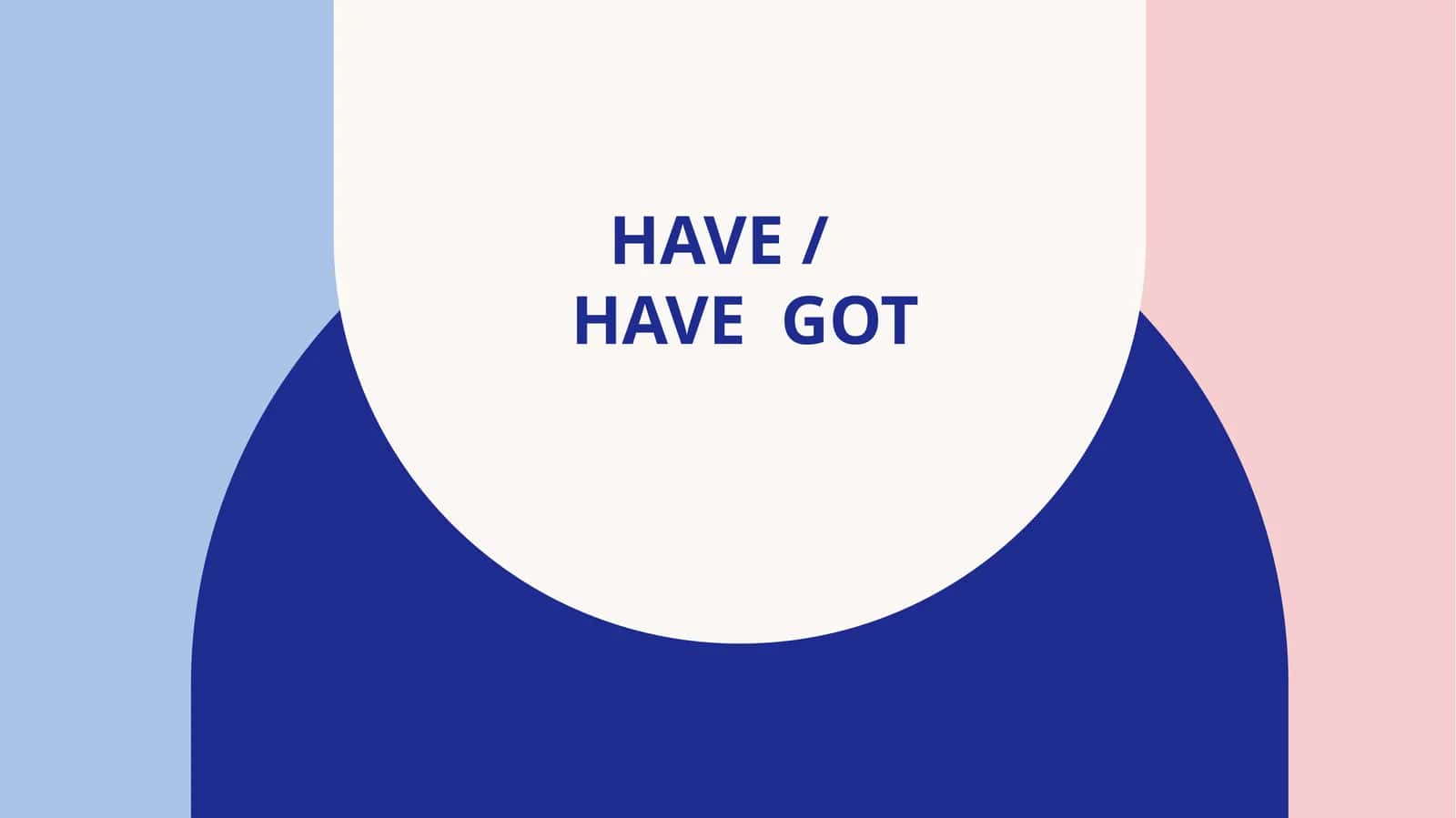 Have / have got 1