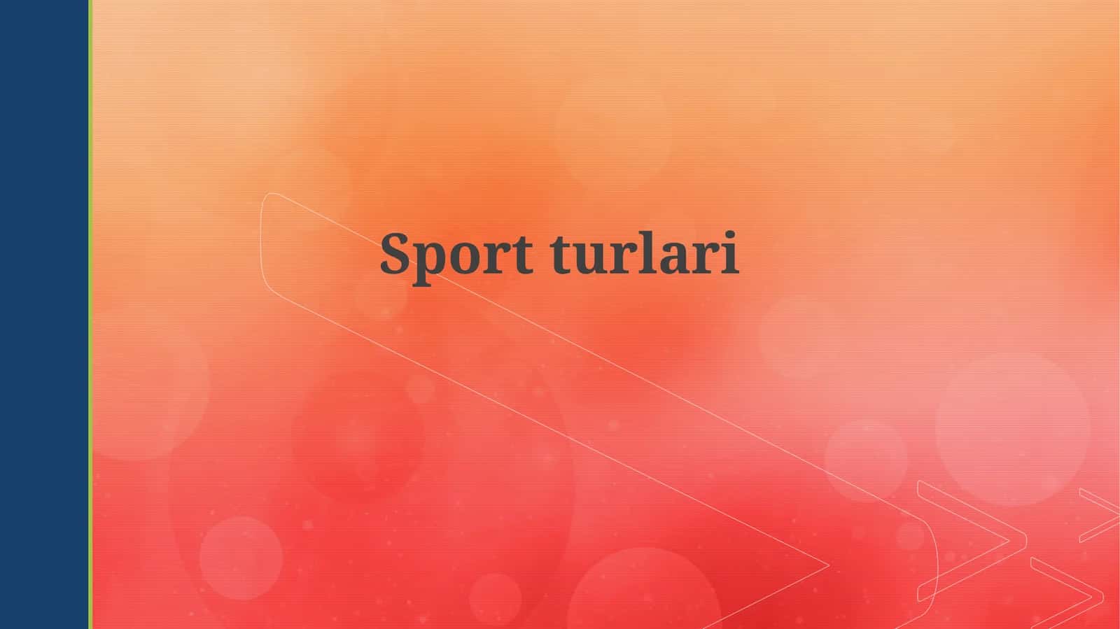 Sport Turlari 1