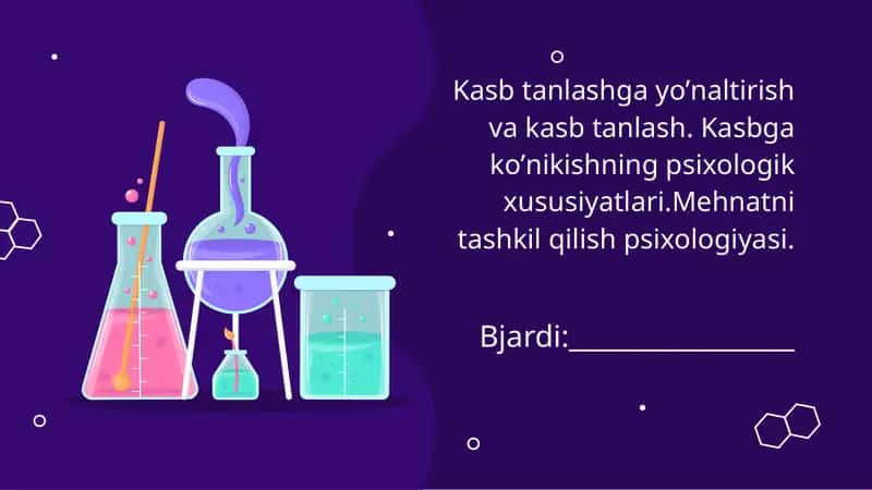 Mehnatni tashkil qilish psixologiyasi 1