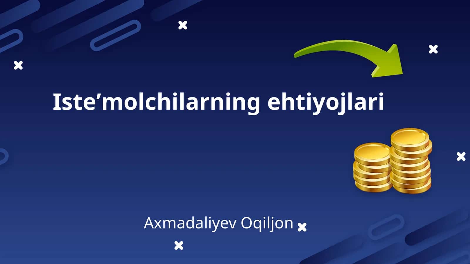 Isteʼmolchilarning ehtiyojlari 1