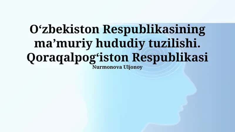 Qoraqalpogʻiston Respublikasining sogʻliqni saqlash tizimi 1