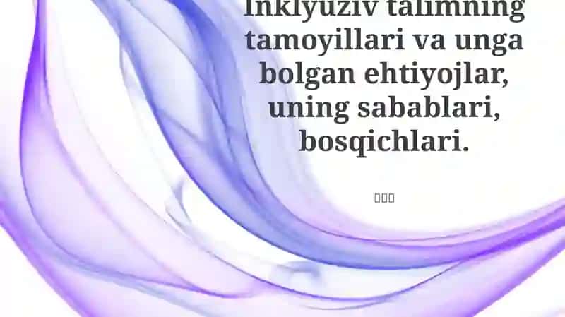 Inklyuziv Ta'lim Dasturi