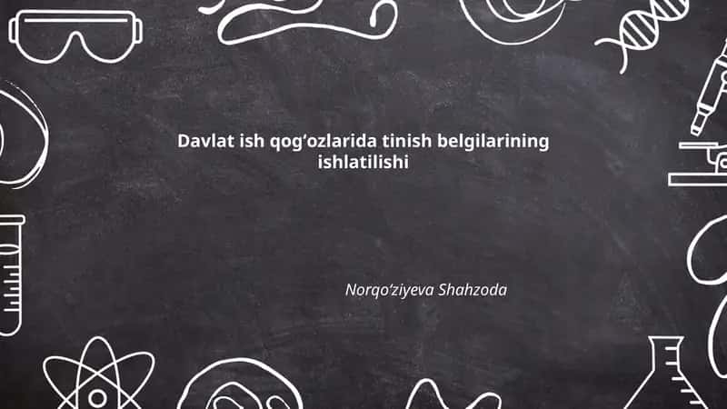 Davlat ish qogʻozlarida tinish belgilarining ishlatilishi 1