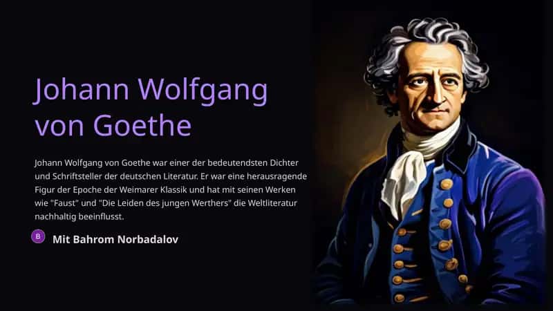 Johann Wolfgang von Goethe 1