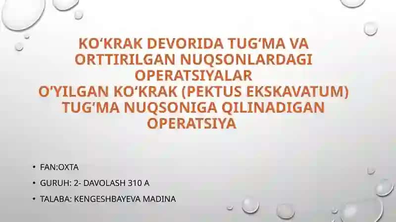 Nususuli(Minimal invaziv jarrohlik)