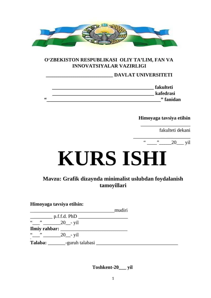 Grafik dizaynda minimalist uslubdan foydalanish tamoyillari 1