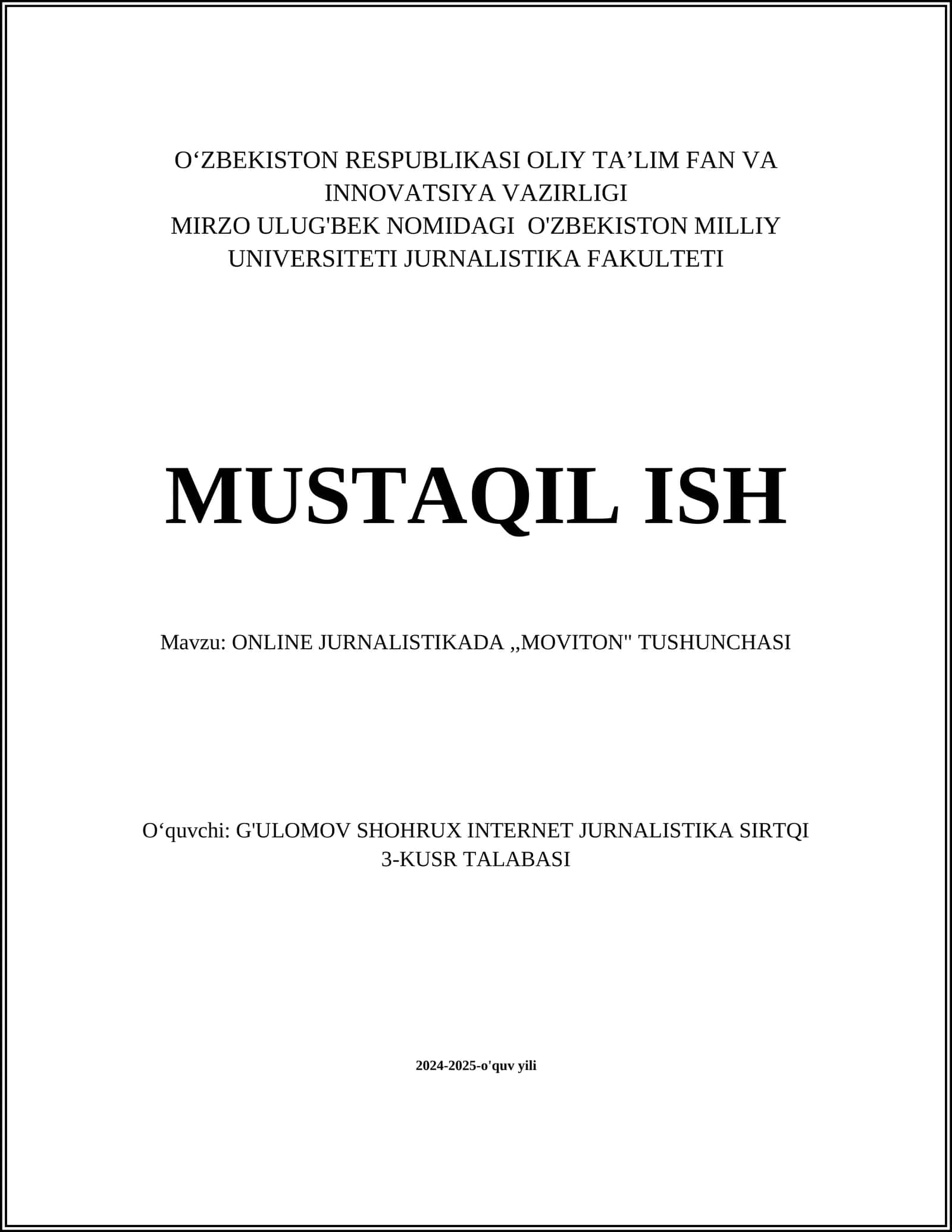 "Moviton" tushunchasi 1