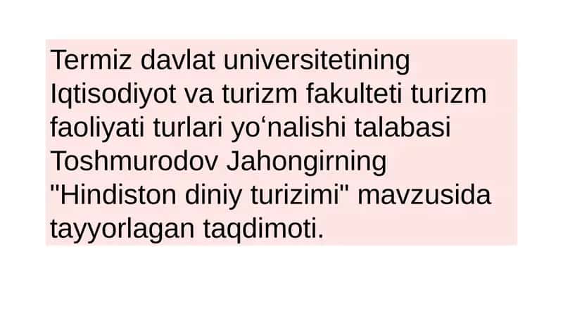 Hindistondi iyturizmi 1