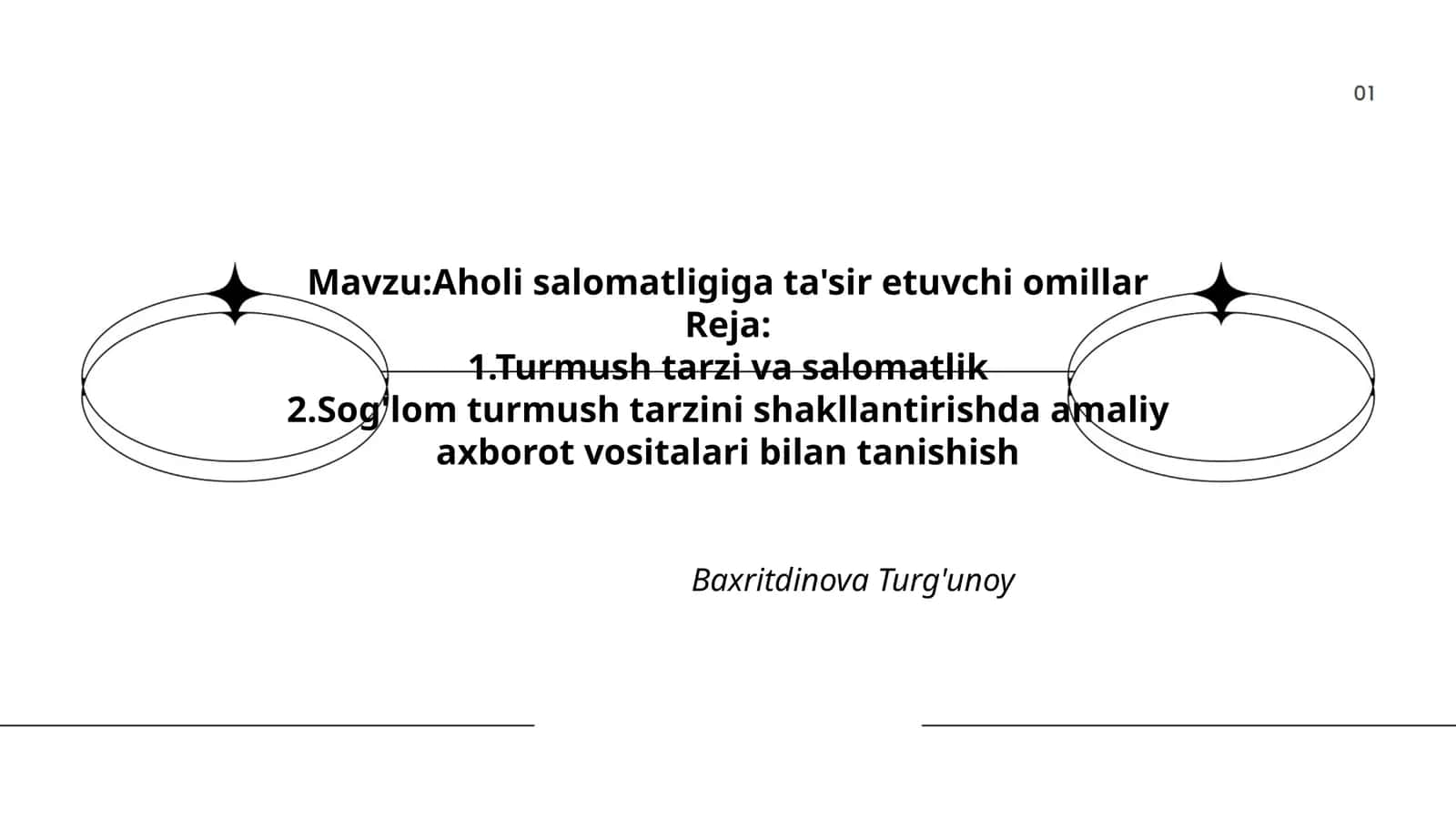 Aholi salomatligiga ta'sir etuvchi omillar 1