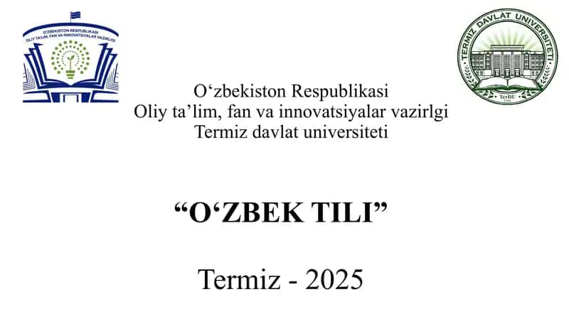 O’z va o’zlashgan qatlam. O’zbekiston tabiati bilan tanishamiz. 1