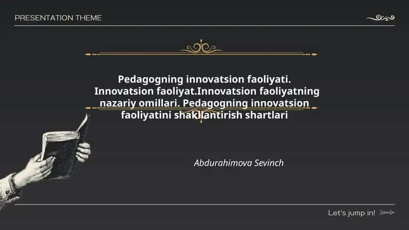 Pedagogning innovatsion faoliyati 1