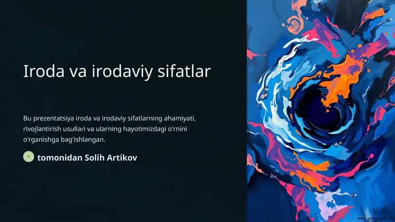 Iroda va irodaviy sifatlar 1