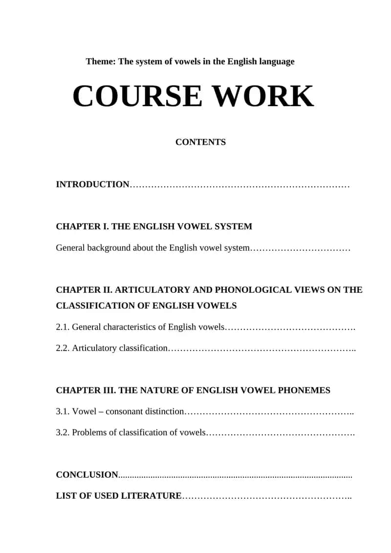 The system of vowels in the English language 1