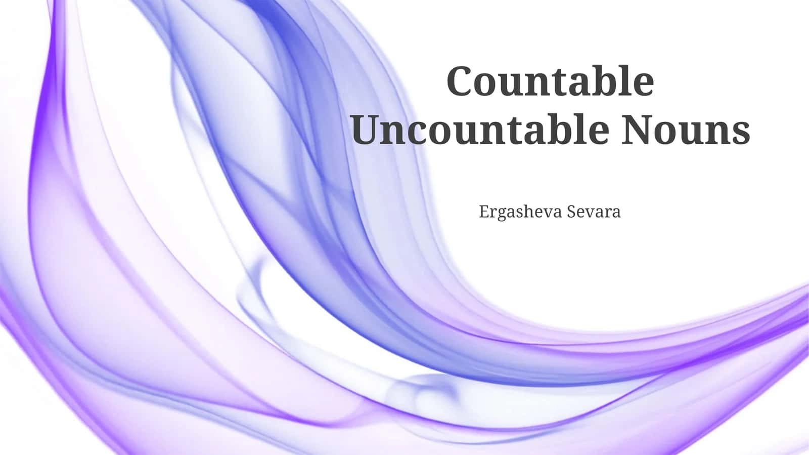 Countable Uncountable Nouns 1