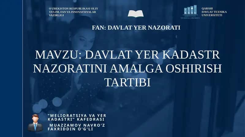 "Melioratsiyavayerkadastri" kafedrasi 1