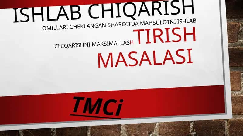 Ishlab chiqarish omillari 1