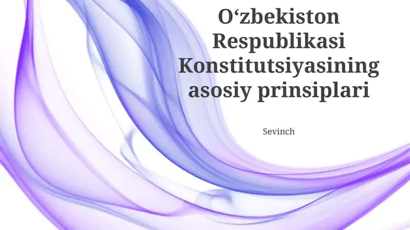 Suverenitet va Mustaqillik 1