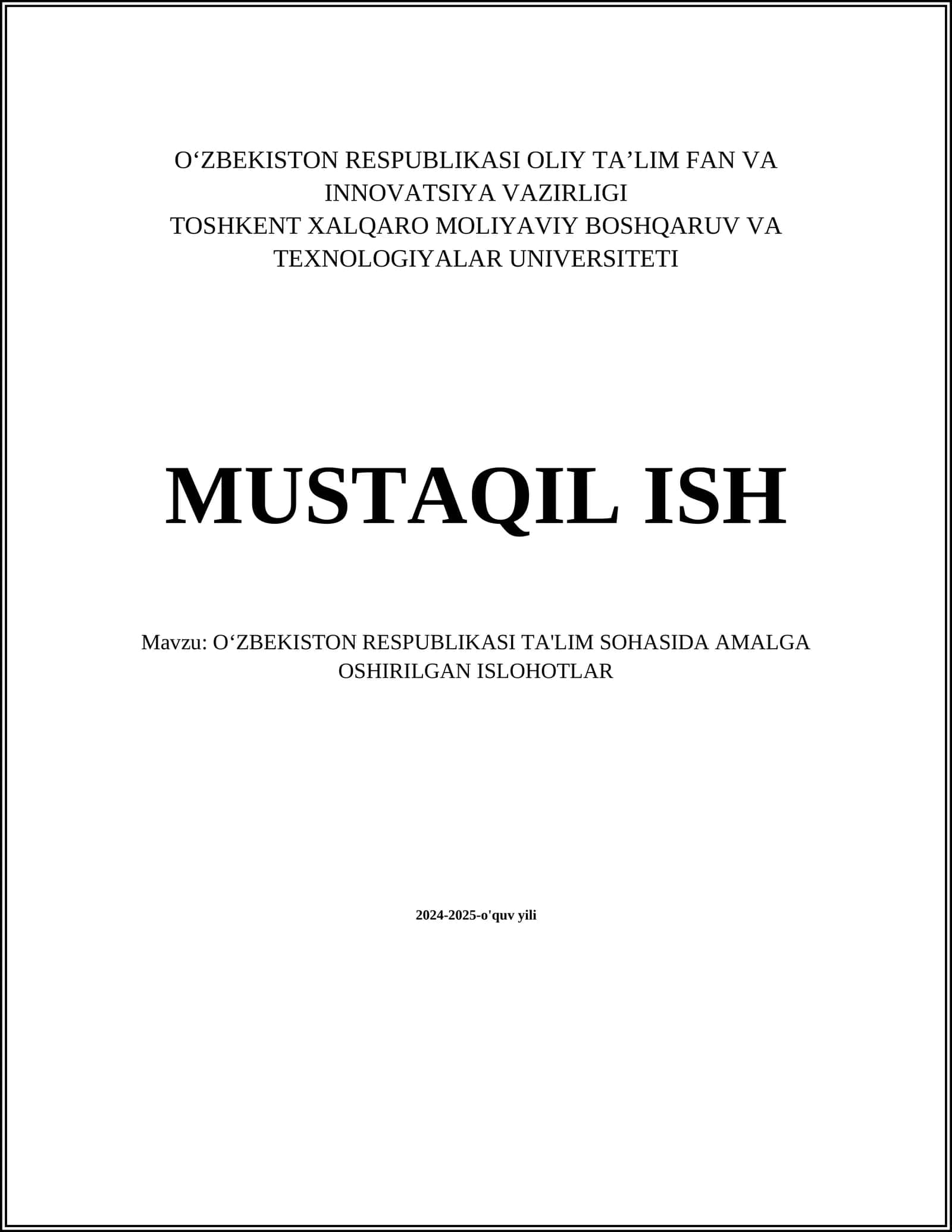 Maktab ta'limining modernizatsiyasi 1