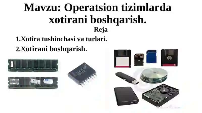 Operatsion tizimlarda xotirani boshqarish