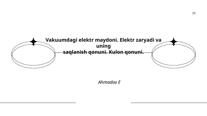 Vakuumdagi elektr maydoni 1