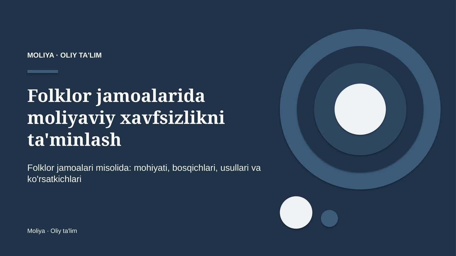 Folklor jamoalarida moliyaviy xavfsizlikni ta'minlash 1