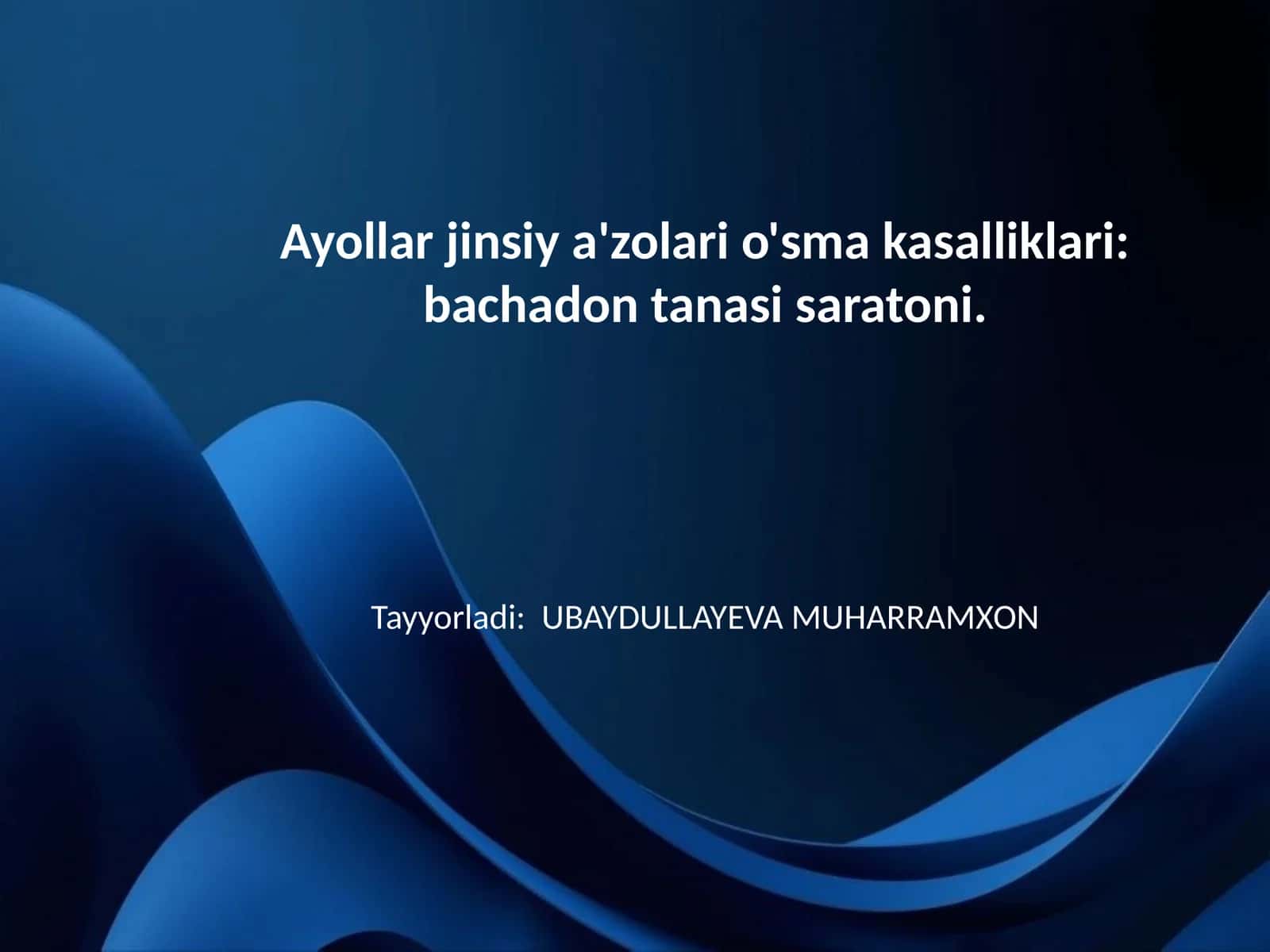 Bachadon tanasi saratoni 1