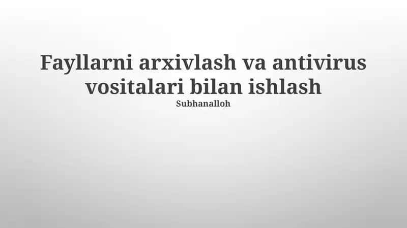 Antivirus Dasturlari: Chuqur Tahlil 1