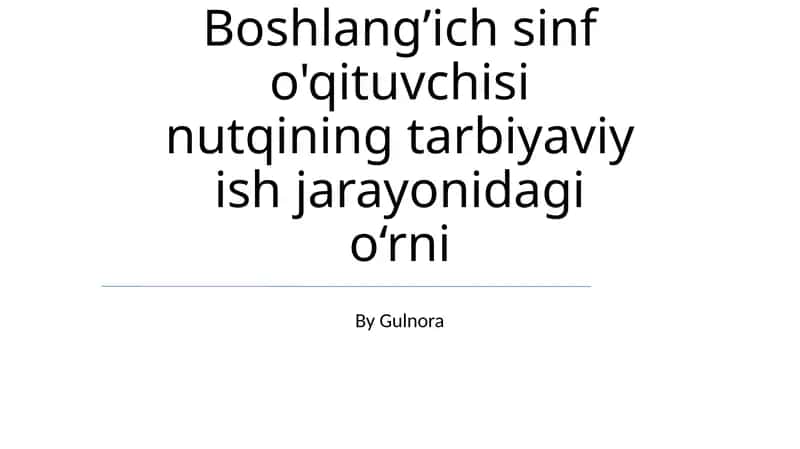 Nutqning oʻquv jarayonida muloqot madaniyati va samarali taʼlim 1