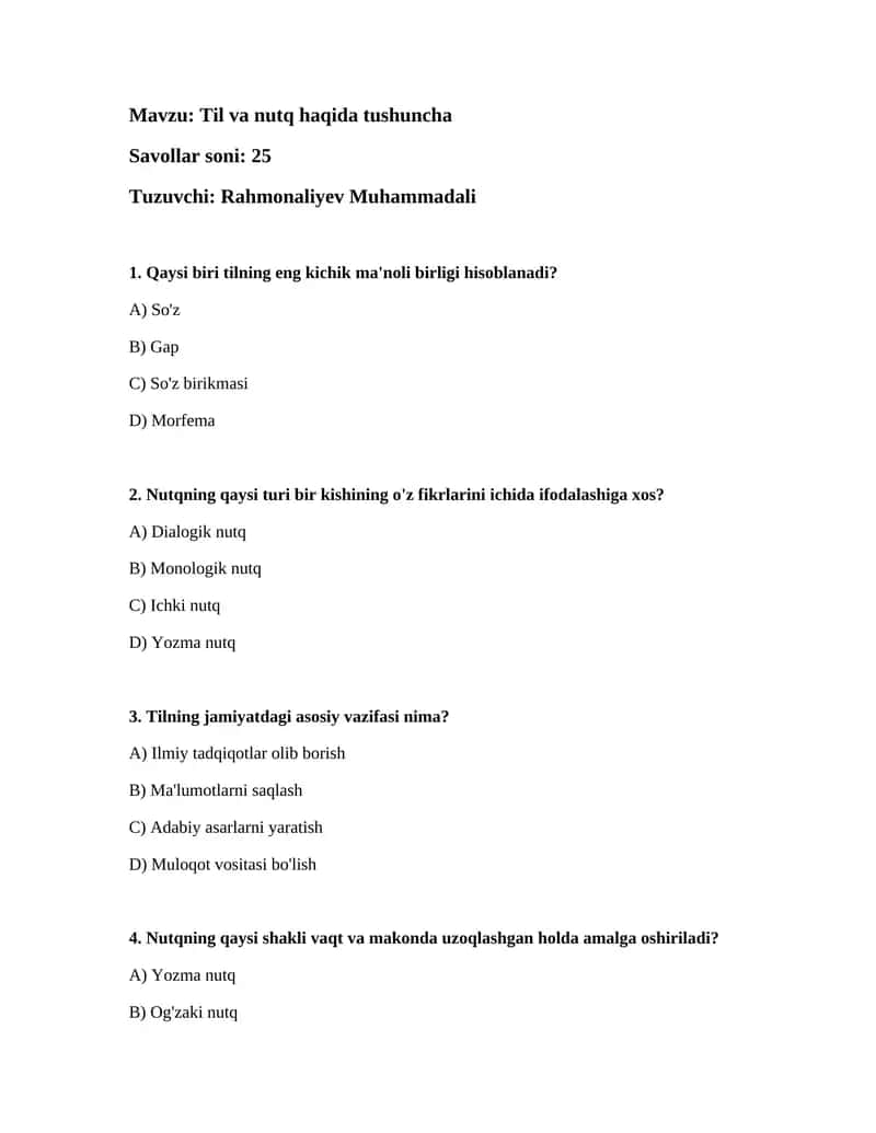 Til va nutq haqida tushuncha 1