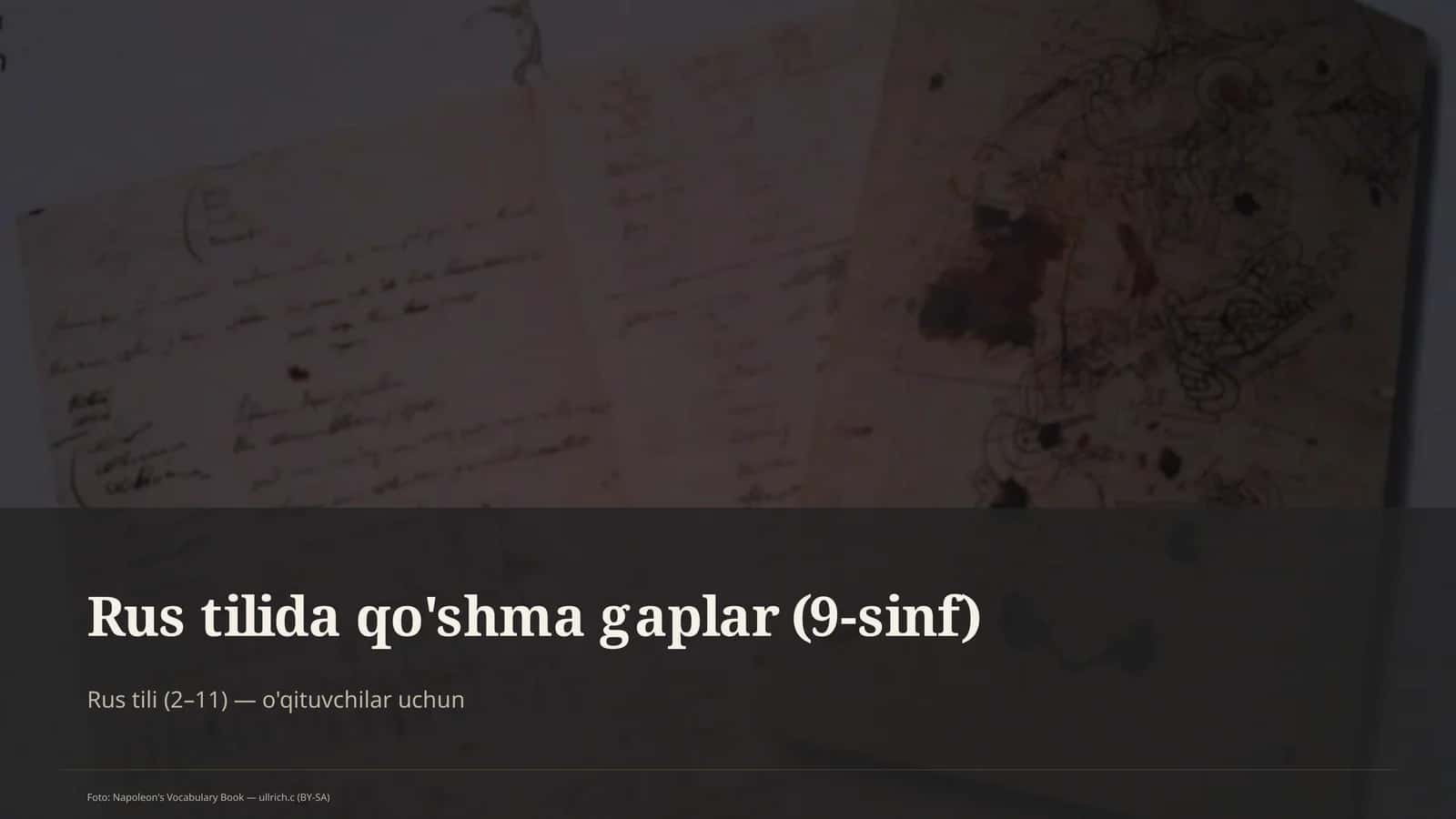 Rus tilida qo'shma gaplar (9-sinf) 1