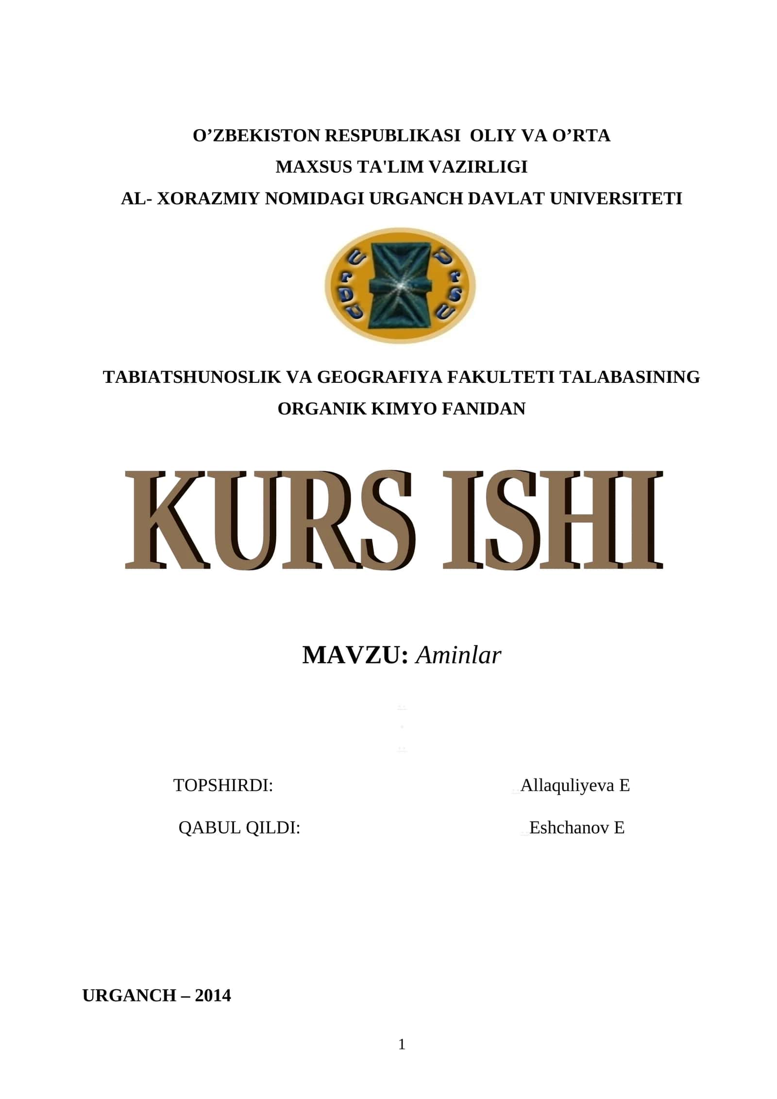 Aminlar 1