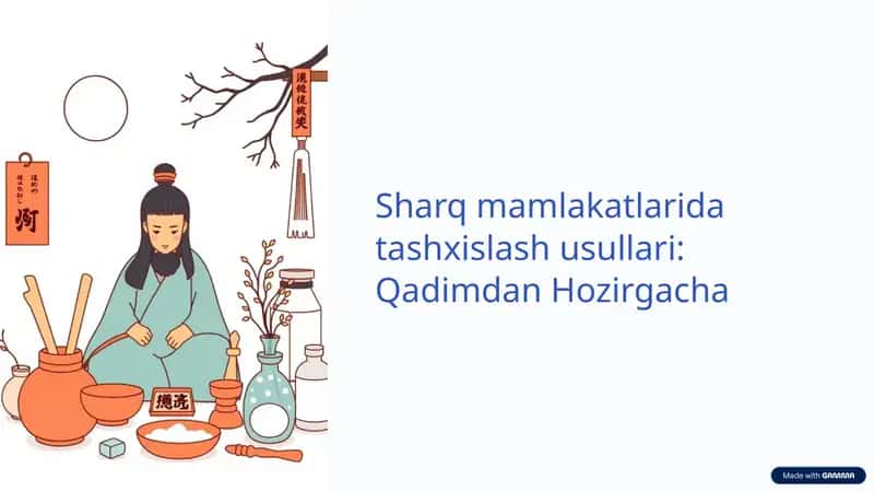 An'anaviy Sharq tibbiyotining asoslari 1