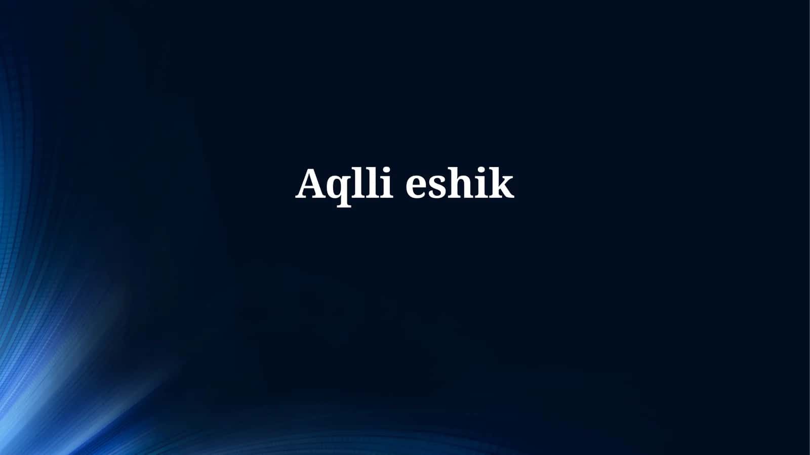 Aqlli Eshik Texnologiyalari 1
