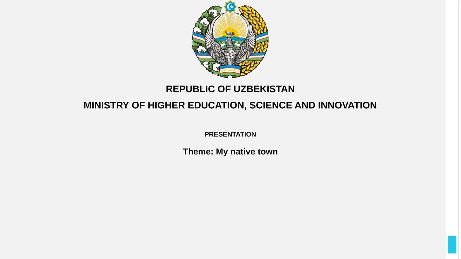 Presentation on My Nativetown 1