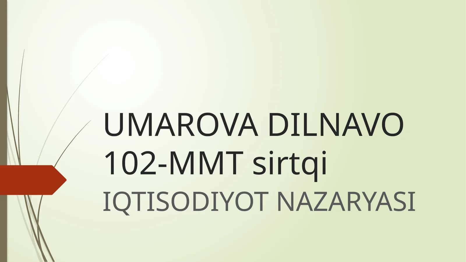 IQTISODIYOT NAZARYASI 1
