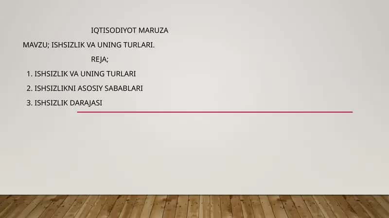 Iqtisodiyot maruza 1