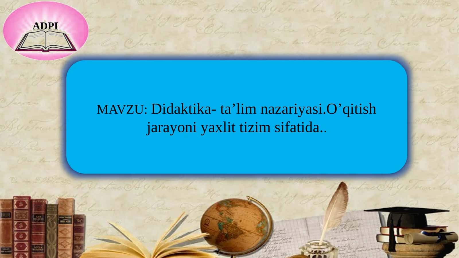Didaktika-ta’limnazariyasi 1