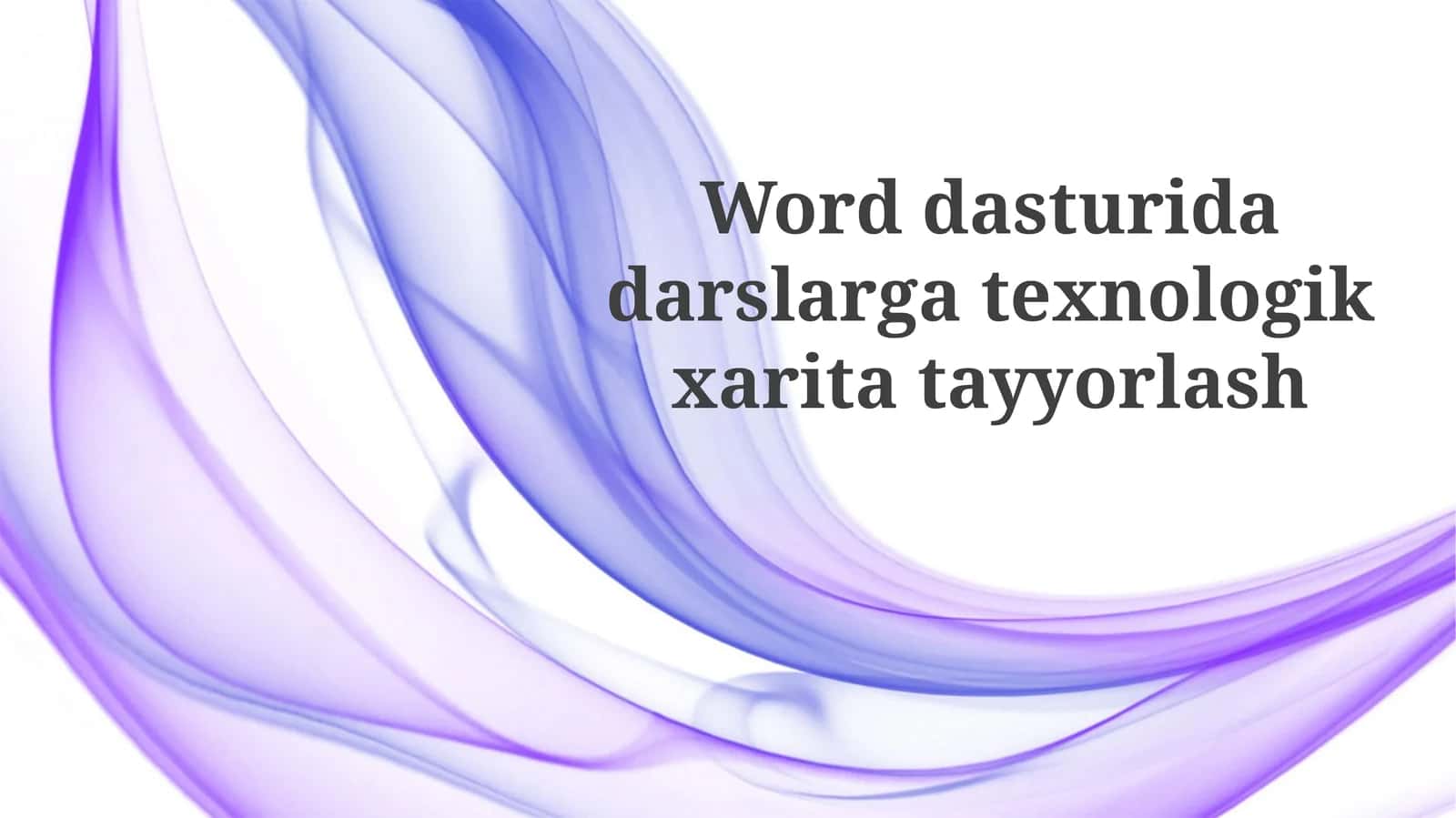 Texnologiya landshafini xaritaga tushirish 1